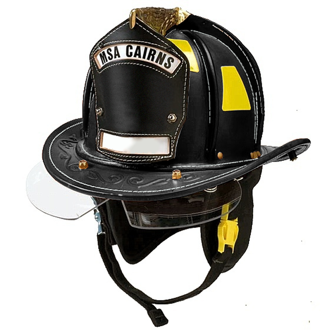 Cairns N6A Sam Houston - Leather Fire Helmet With NFPA Compliant Bourke - Image 2
