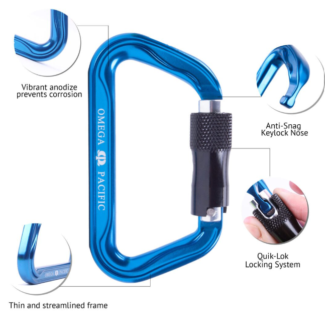 RNR OMEGA PACIFIC STANDARD D ALUMINUM KEYLOCK QUIK-LOK NFPA - Image 4